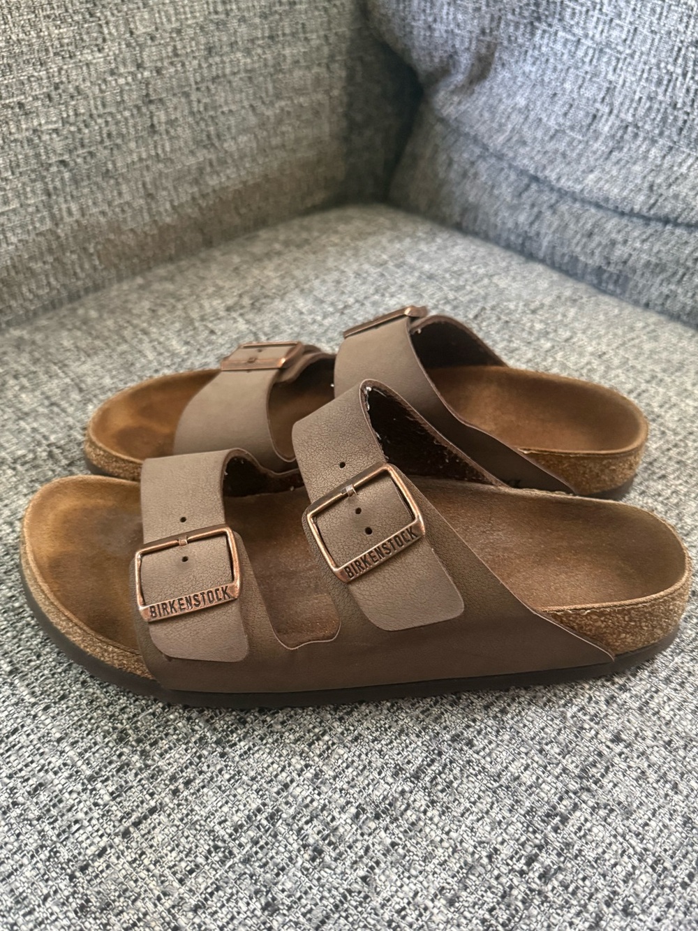 Birkenstock women’s Brown Arizona Two-Strap Sandals